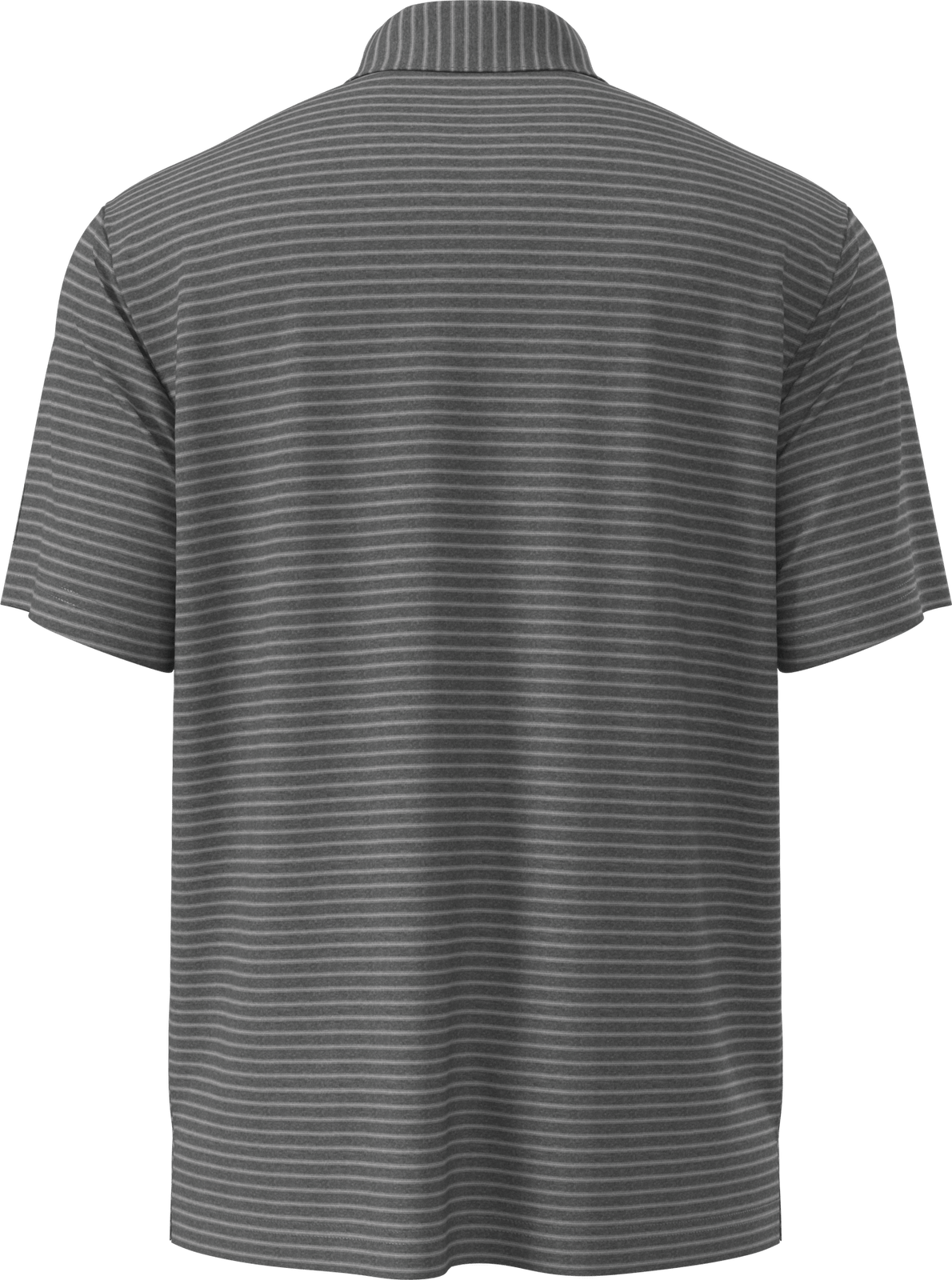 Pga Tour Pgm003 Short Sleeve Heather Strip Feeder Polo - Grey Htr