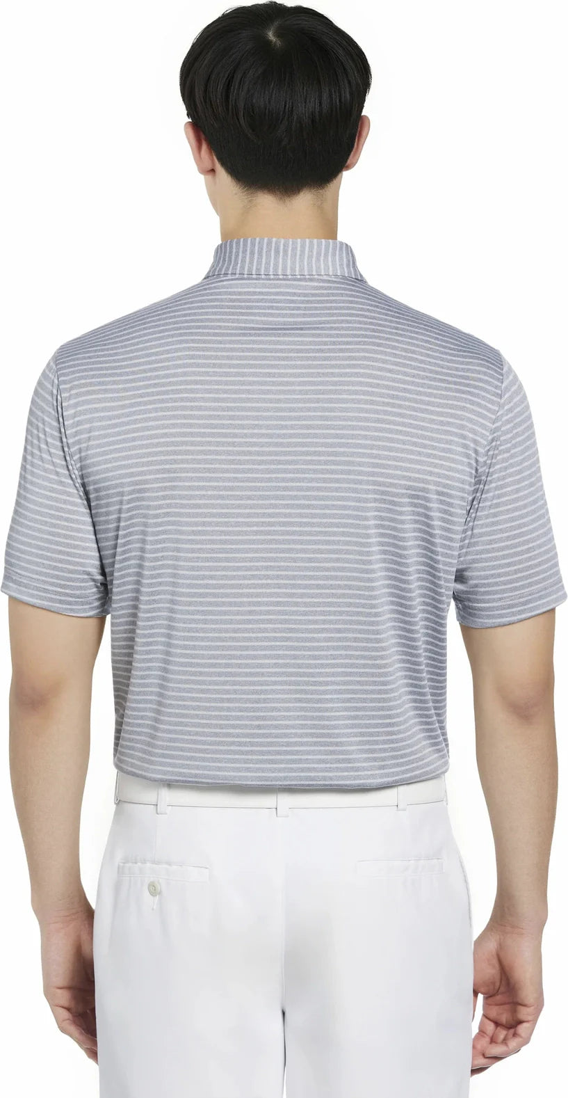 Pga Tour Pgm003 Short Sleeve Heather Strip Feeder Polo - Tradewinds Htr - Adult s