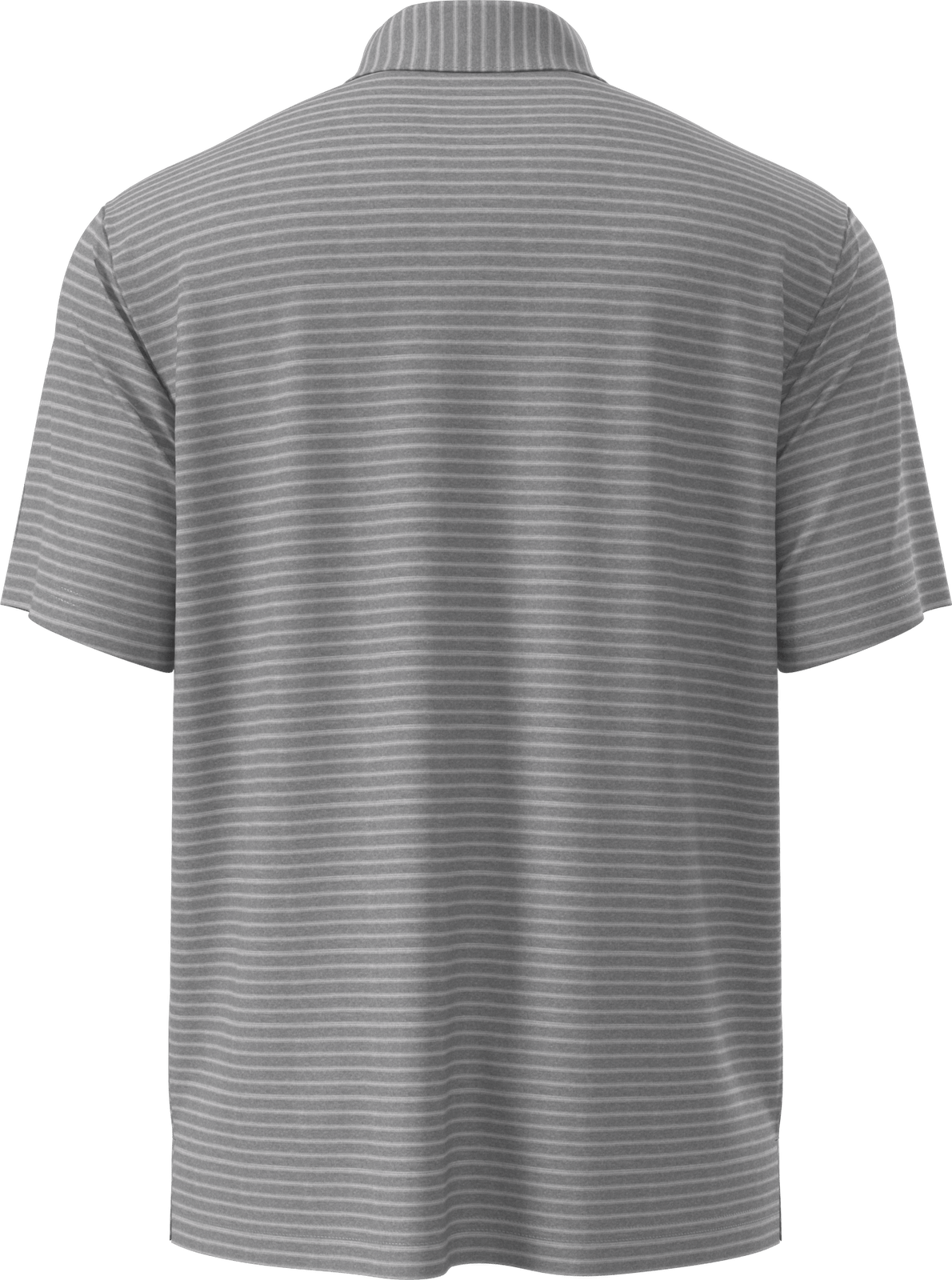 Pga Tour Pgm003 Short Sleeve Heather Strip Feeder Polo - Tradewinds Htr