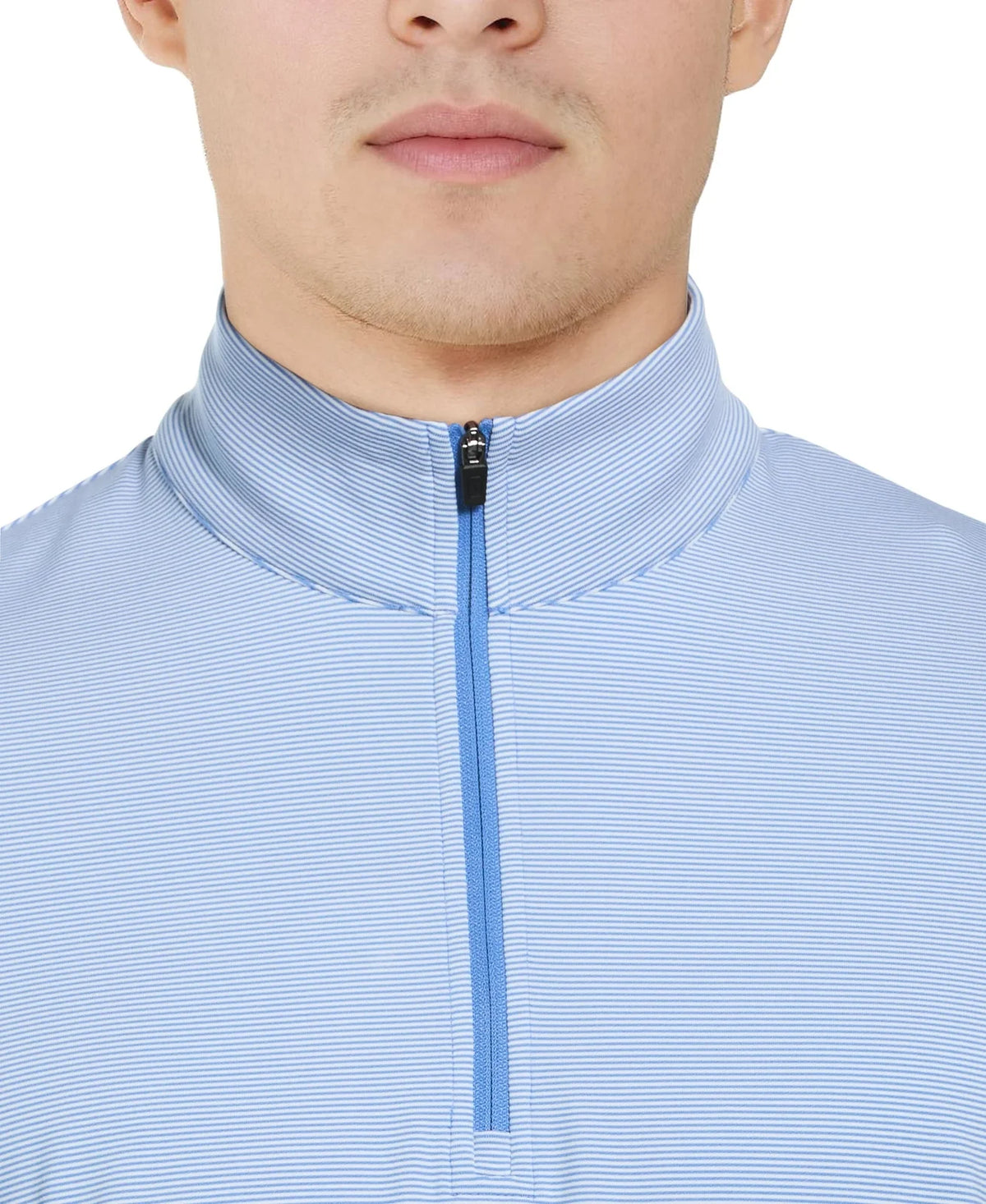 Pga Tour Pgm006 Stretch Feeder Stripe Long Sleeve Golf Shirt - Top o the Morning