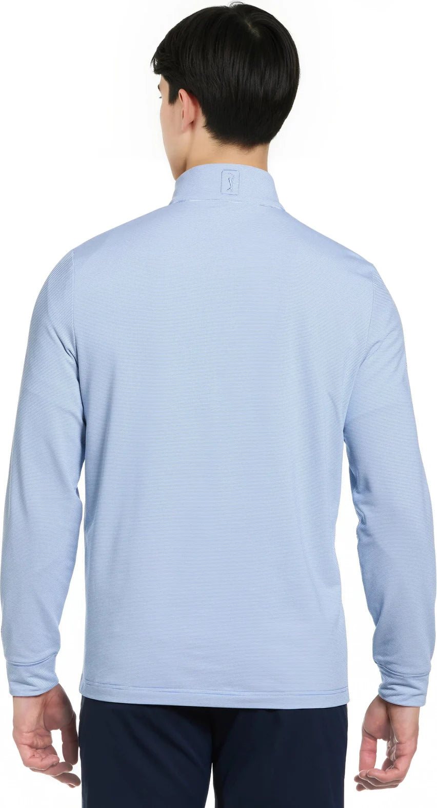 Pga Tour Pgm006 Stretch Feeder Stripe Long Sleeve Golf Shirt - Top o the Morning