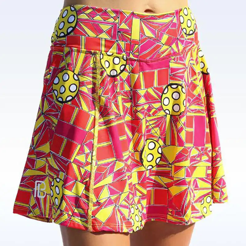 Pickleball Bella Angle Shot 1 a Line Skort Women’s Orange