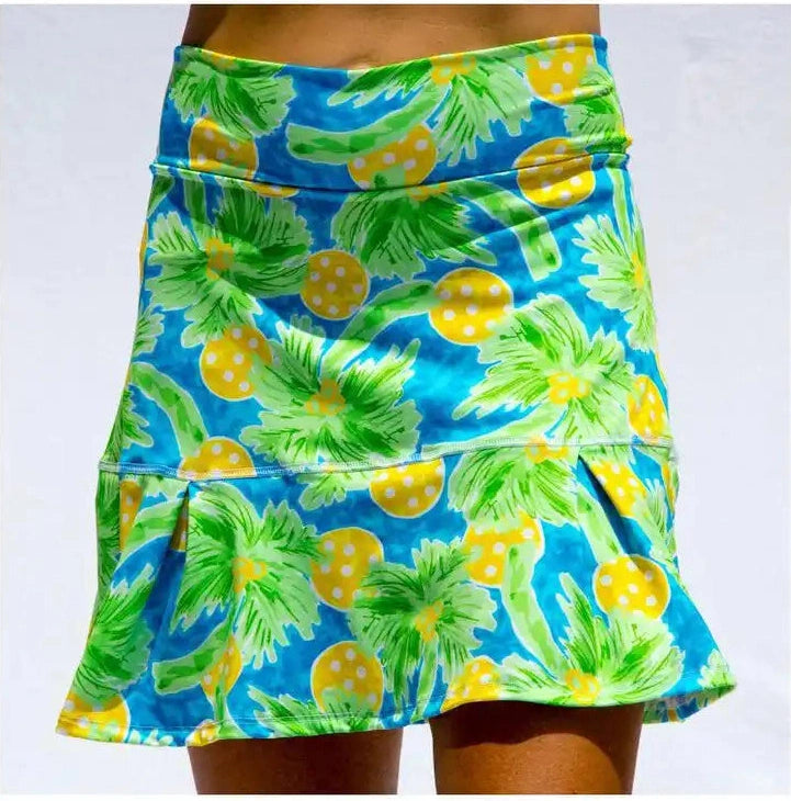 Pickleball Bella Palms 1 Drop Pleat Skort Women’s Green / Ladies Xl