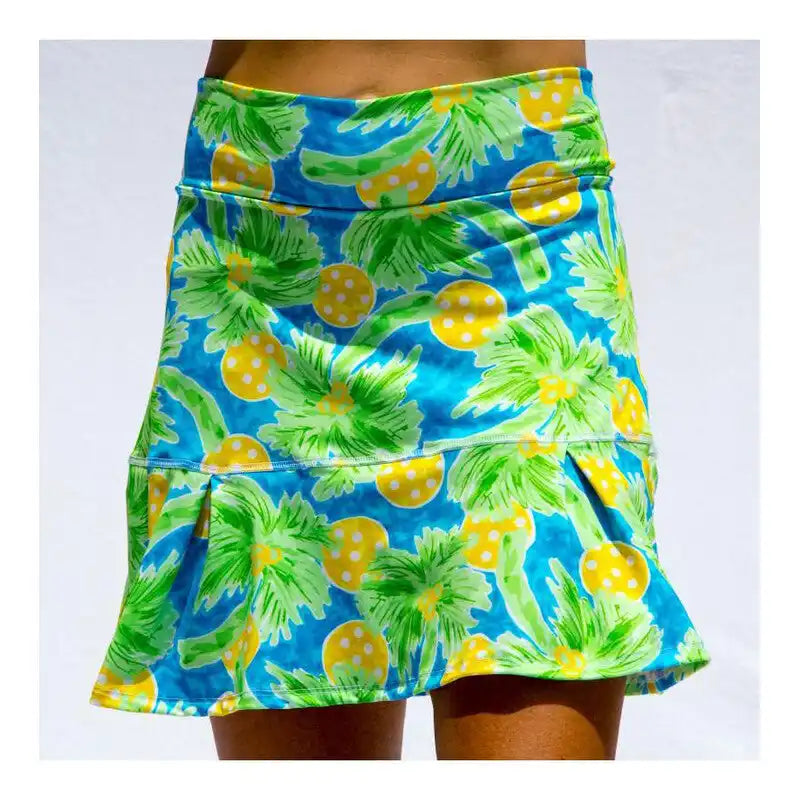 Pickleball Bella Palms 1 Drop Pleat Skort Women’s Green / Ladies Xl