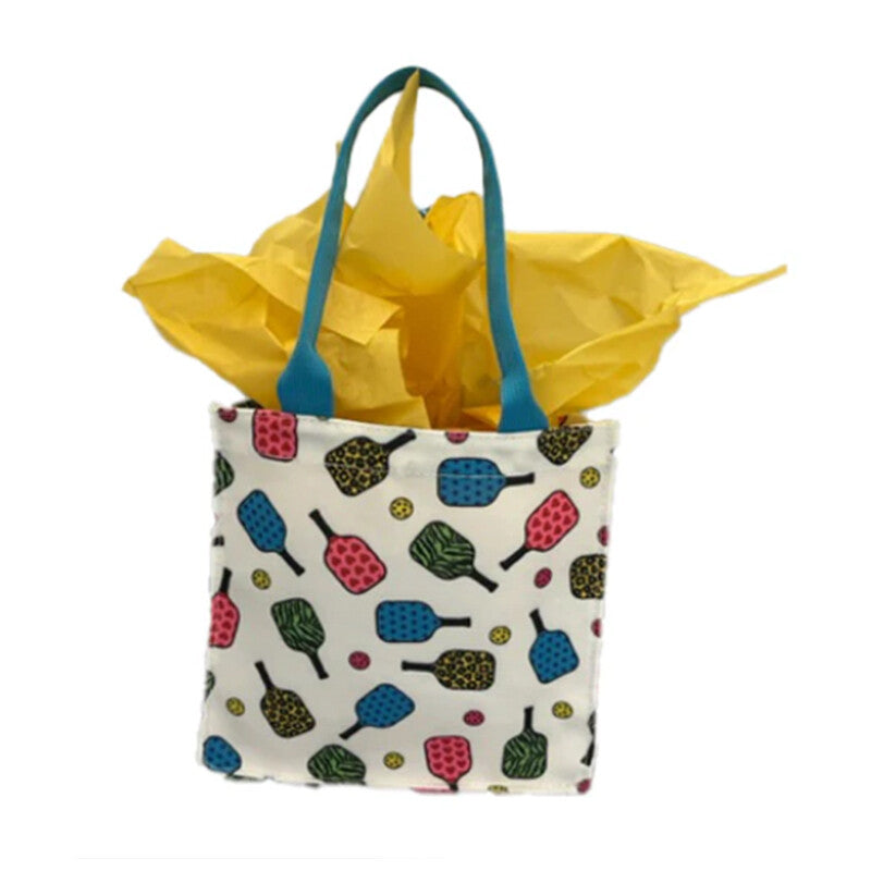 Pickleball Mini Canvas Gift Tote