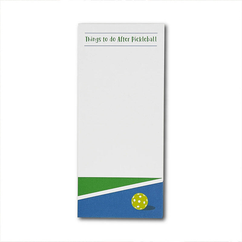 Pickleball Notepad - Things to do After - Wht / Os