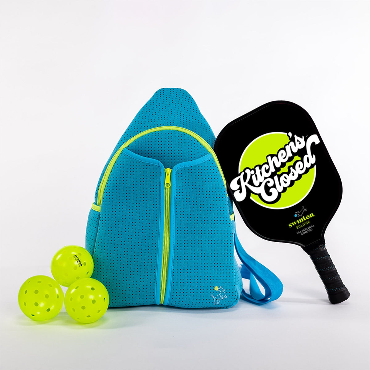 Pickleball Starter Bundle - Blue - Eclipse Paddle - Kitchen’s Closed