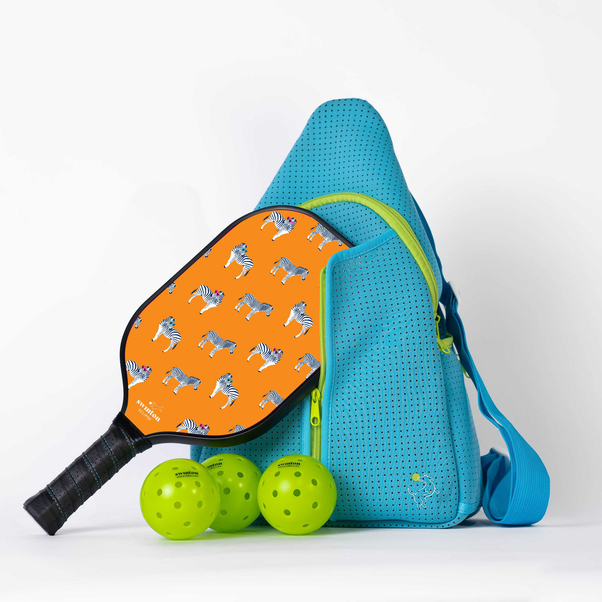 Pickleball Starter Bundle - Blue - Eclipse Paddle - Party Animal