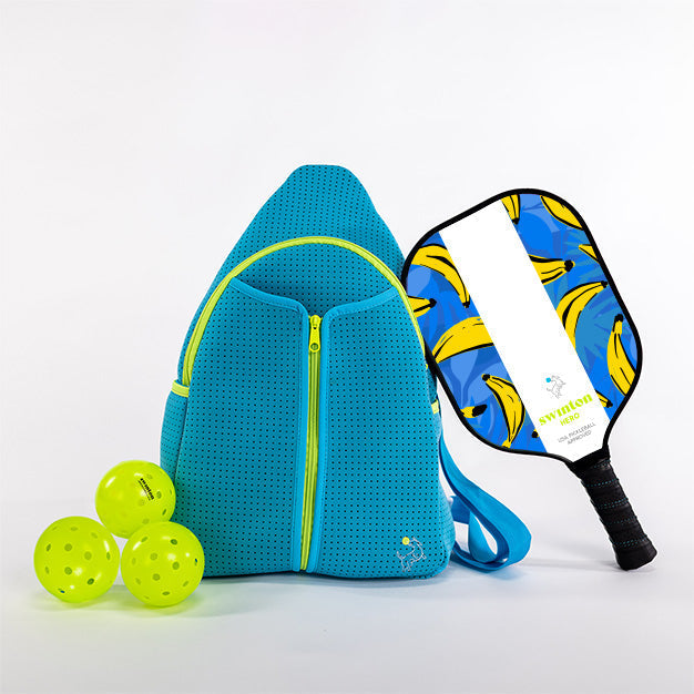 Pickleball Starter Bundle - Blue - Hero Paddle - Bananas