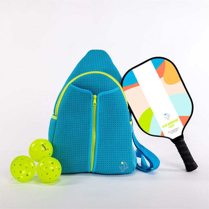 Pickleball Starter Bundle - Blue - Hero Paddle - Breeze