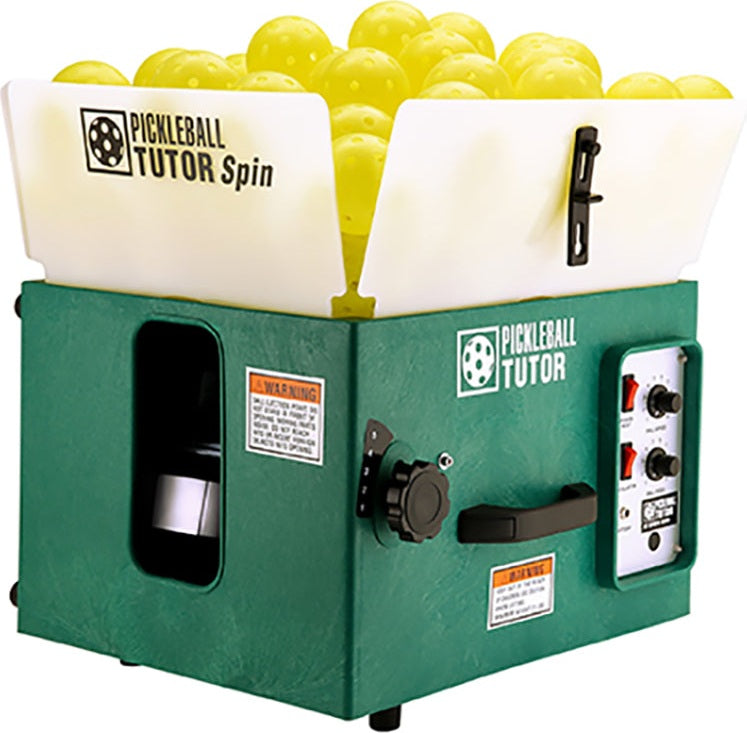 Pickleball Tutor Spin W/ 2 Function Remote + Line Oscillation (battery) - Grn / Os