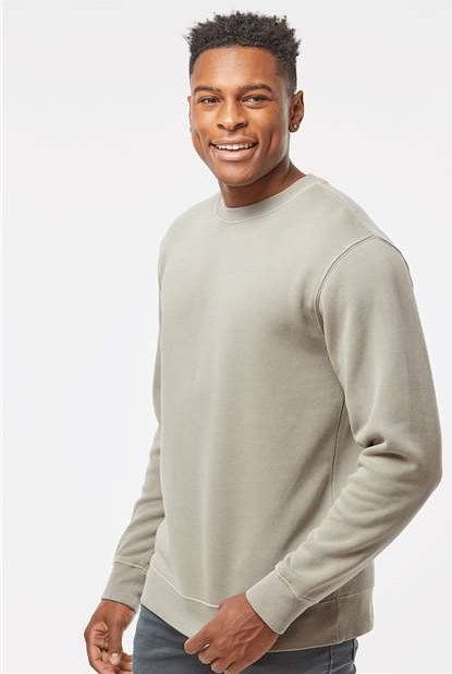 Pigment Cement Midweight Pigment-Dyed Crewneck Sweatshirt - PRM3500
