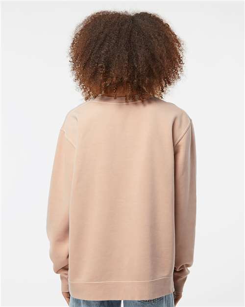Pigment Dusty Pink Midweight Pigment-Dyed Crewneck Sweatshirt - PRM3500
