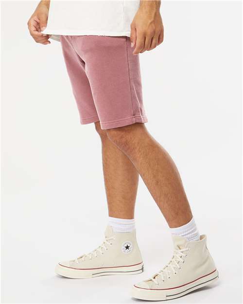 Pigment Maroon Pigment-Dyed Fleece Shorts - PRM50STPD