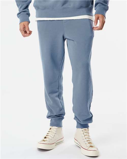 Pigment Slate Blue Pigment-Dyed Fleece Pants - PRM50PTPD