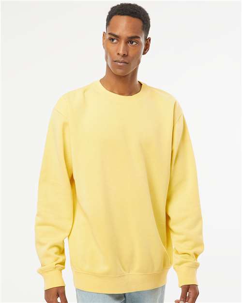 Pigment Yellow Midweight Pigment-Dyed Crewneck Sweatshirt - PRM3500