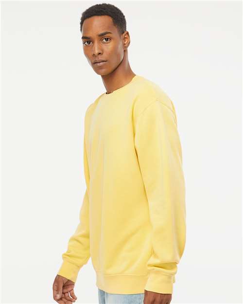Pigment Yellow Midweight Pigment-Dyed Crewneck Sweatshirt - PRM3500