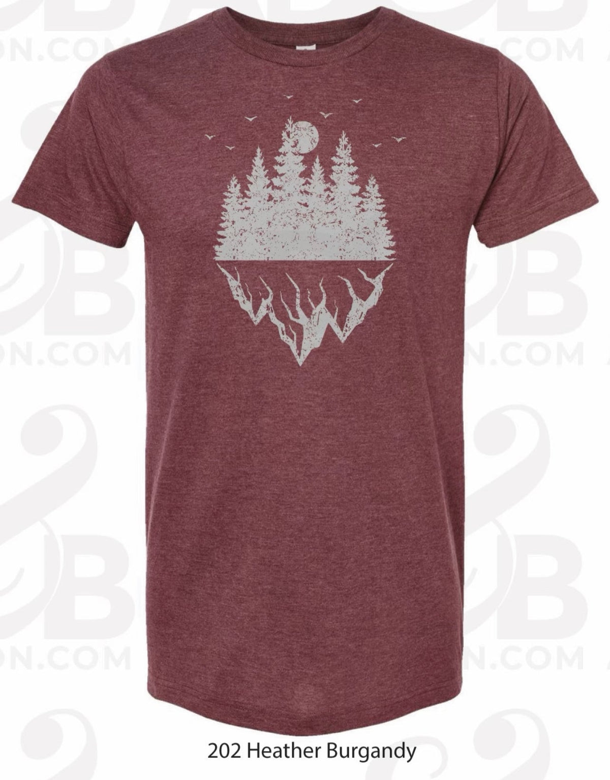 Pike Trail Comfy Tee’s & Easy Going Hoodies - Heather Burgundy Tee / Medium