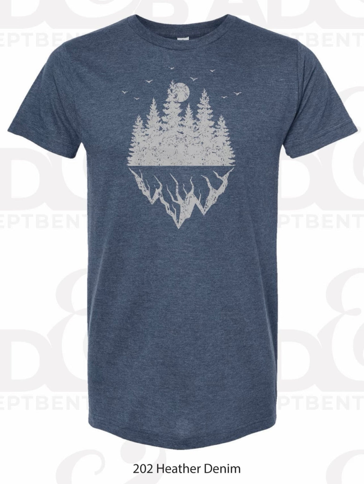 Pike Trail Comfy Tee’s & Easy Going Hoodies - Heather Denim Tee / Small