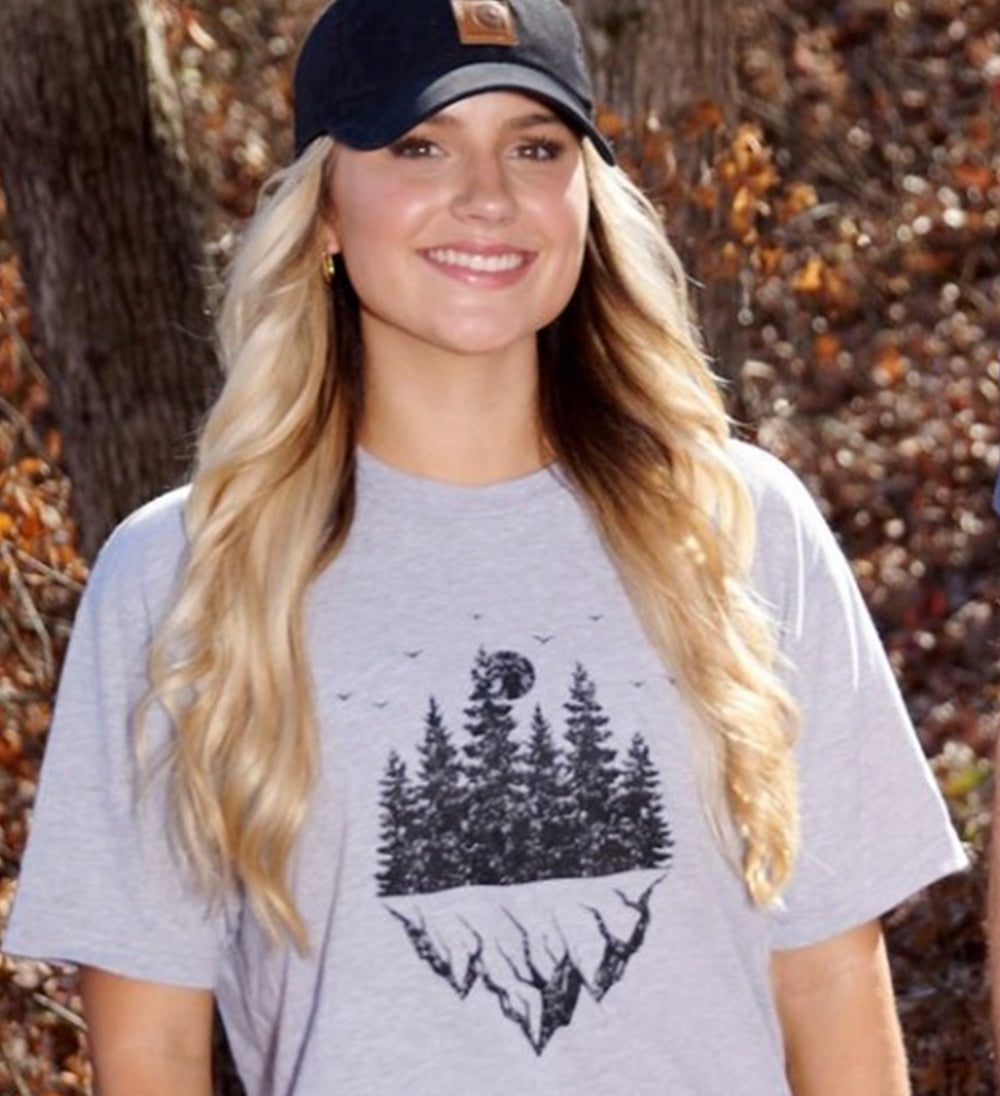 Pike Trail Comfy Tee’s & Easy Going Hoodies - Heather Grey Tee / Small