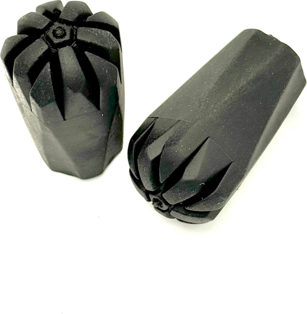 Pike Trail Extra Thick and Wear Resisting Rubber Tips for Trekking Poles Hiking Sticks Nordic Walking