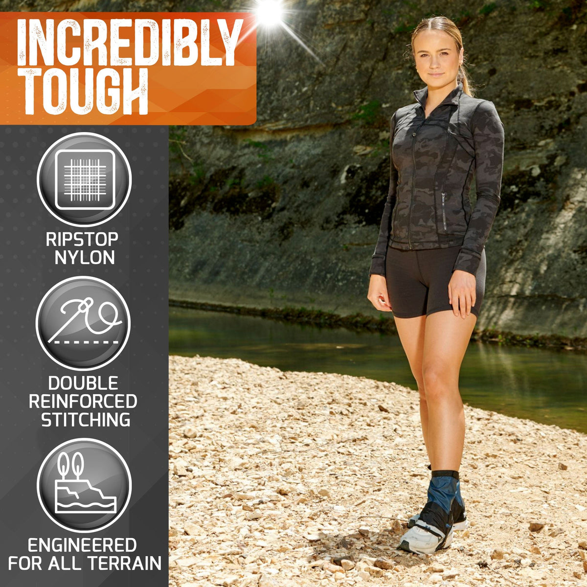 Pike Trail Mid Length Gaiters Small/medium Adjustable Fit