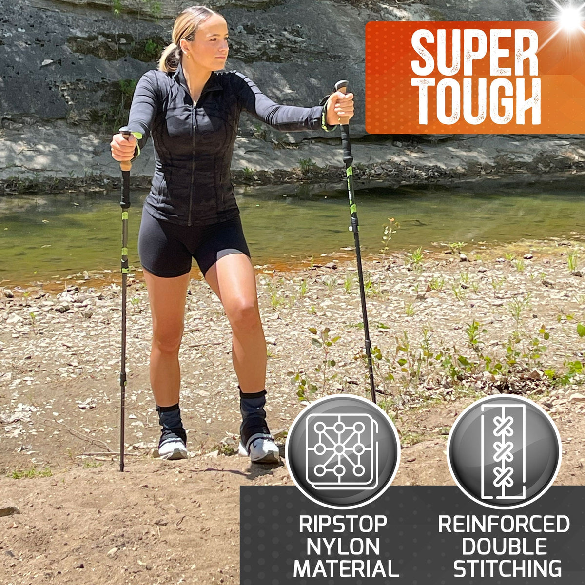Pike Trail Mid Length Gaiters Small/medium Adjustable Fit