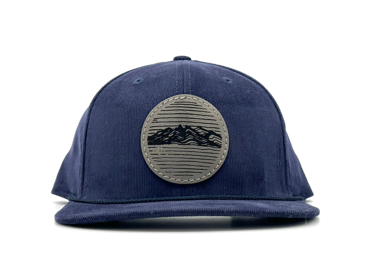 Pike Trail Rawhide Leather Patch Hats - Timberline Corduroy (navy)