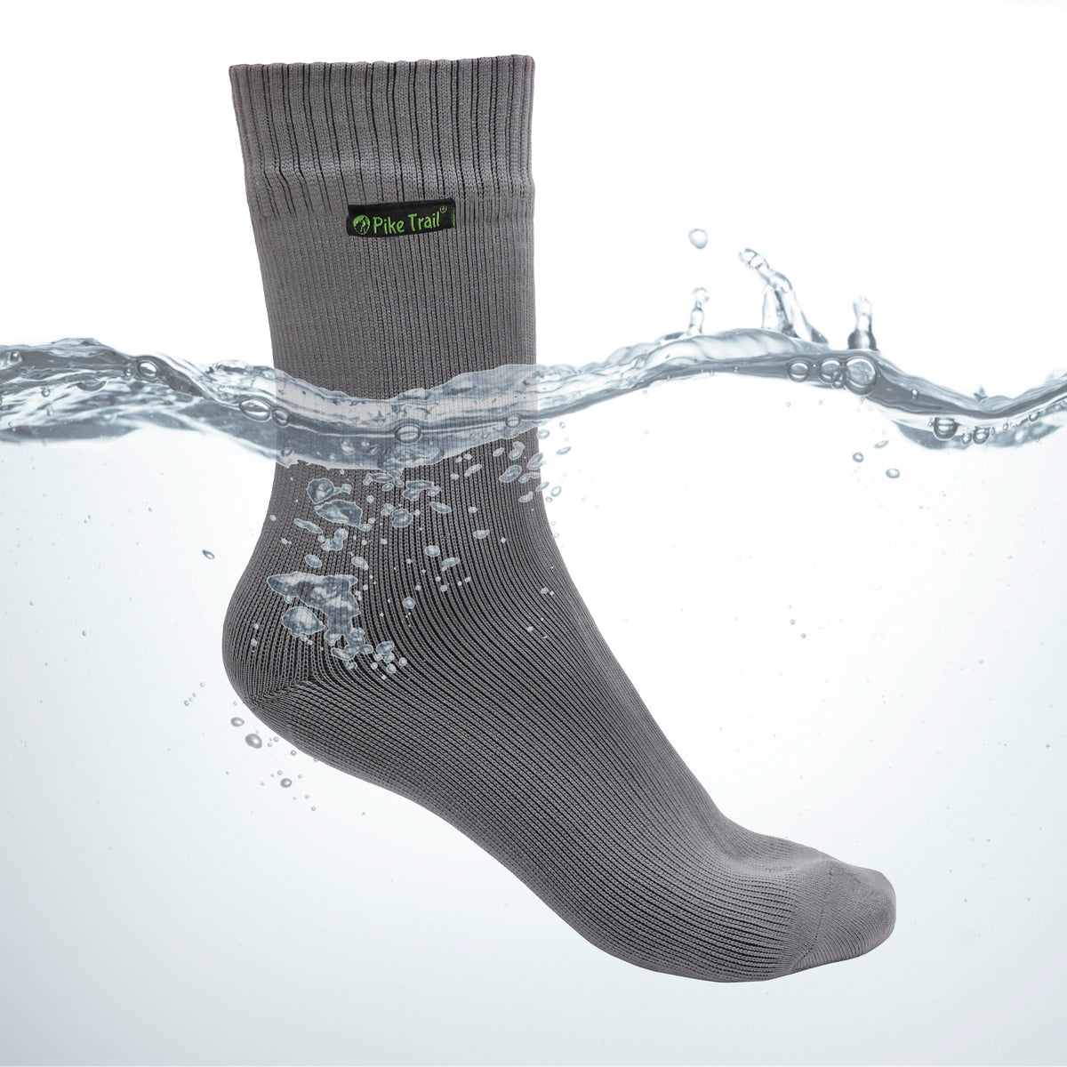 Pike Trail Waterproof Breathable Socks - Overcast Gray / Small