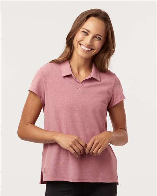 Pink Strata Melange Women&#39;s Blend Polo - A690