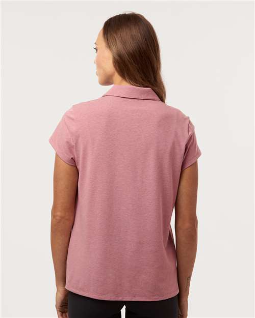 Pink Strata Melange Women&#39;s Blend Polo - A690