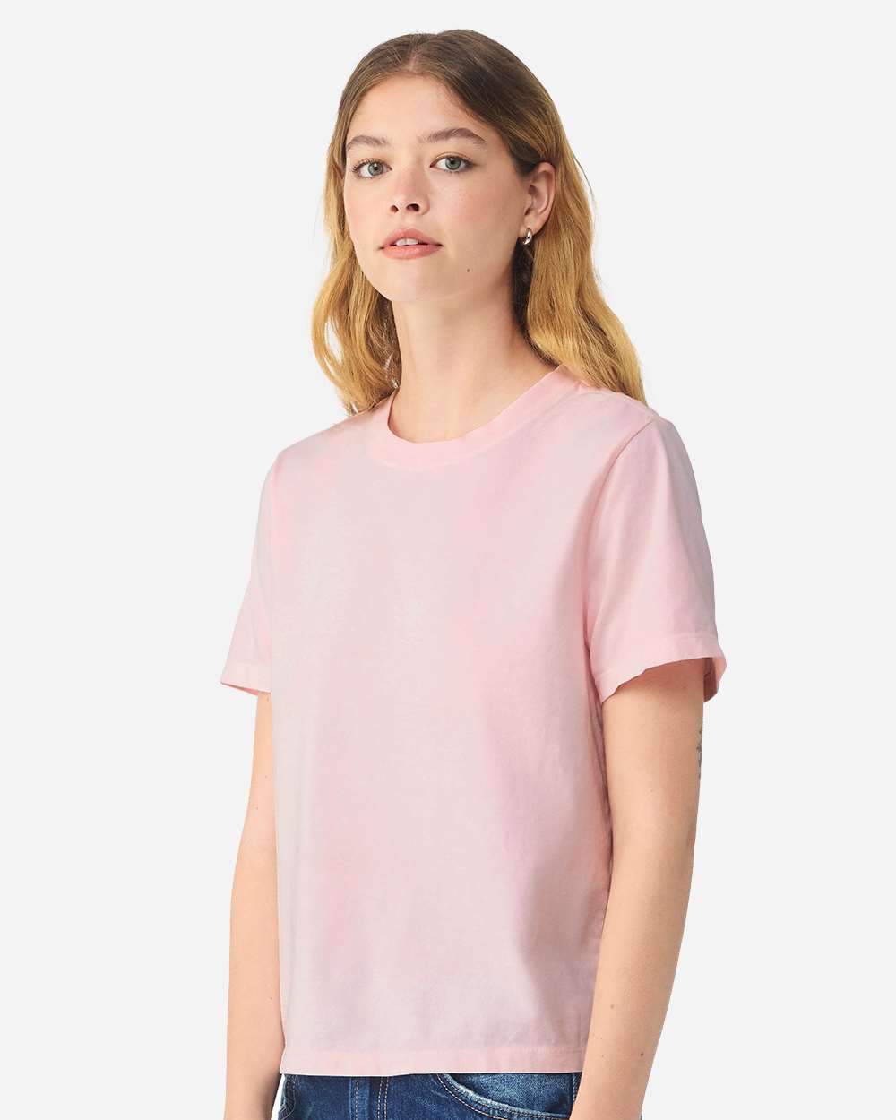 Pink Women's Garment-Dyed Tee - 6110GD plain