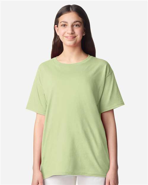 Pistachio Light Cotton Youth T-Shirt - 3000B
