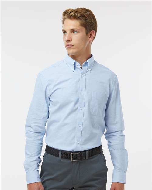Placid Blue Cotton/Linen Shirt - 13TH107
