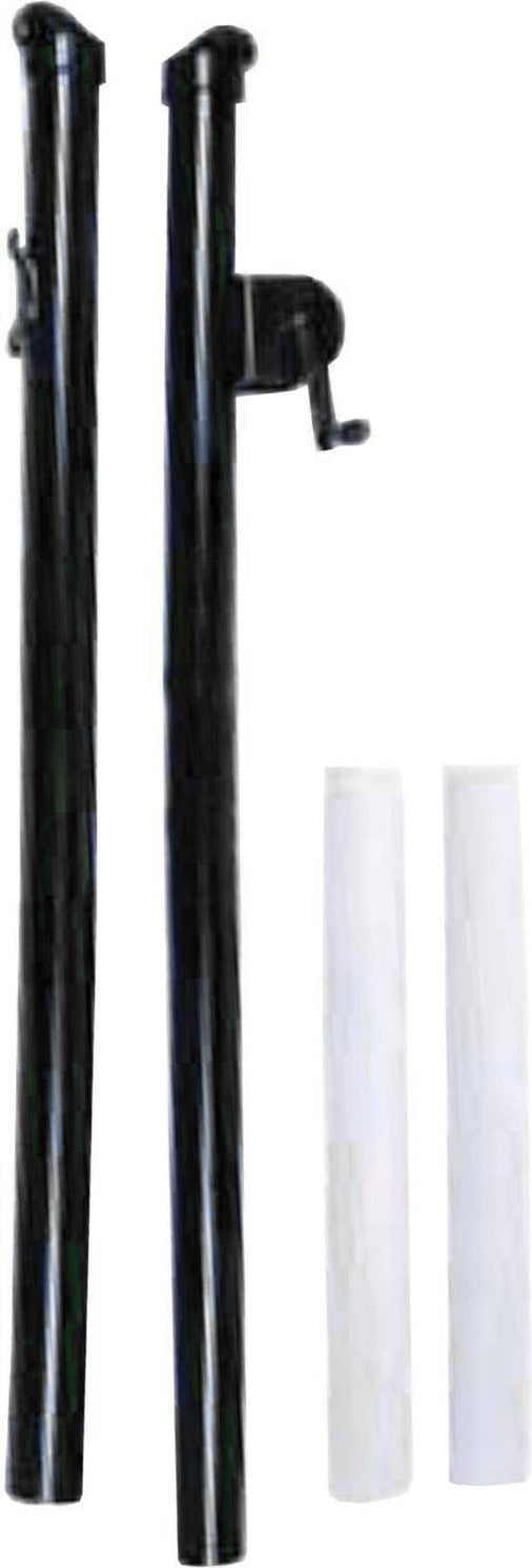 Platform Tennis Net Post W/sleeves (black)