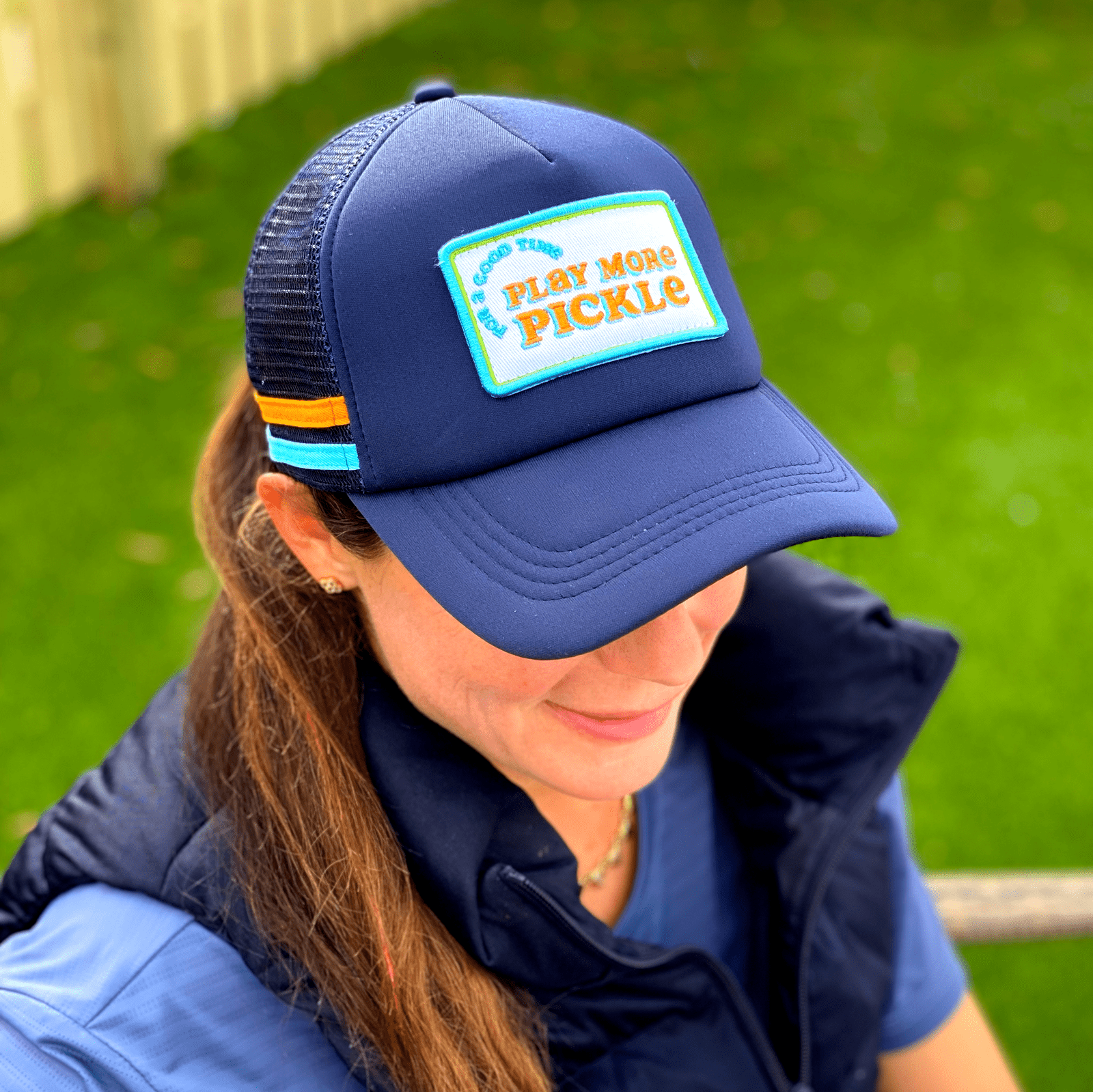 Play More Pickle Navy Hat