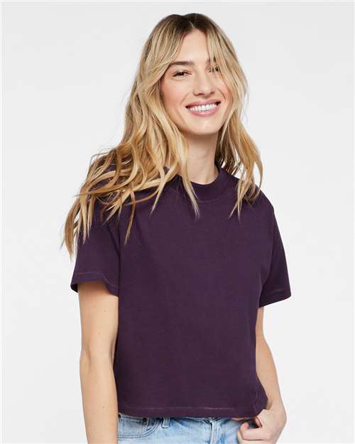 Front View of Plum Women's Boxy Tee - 3518