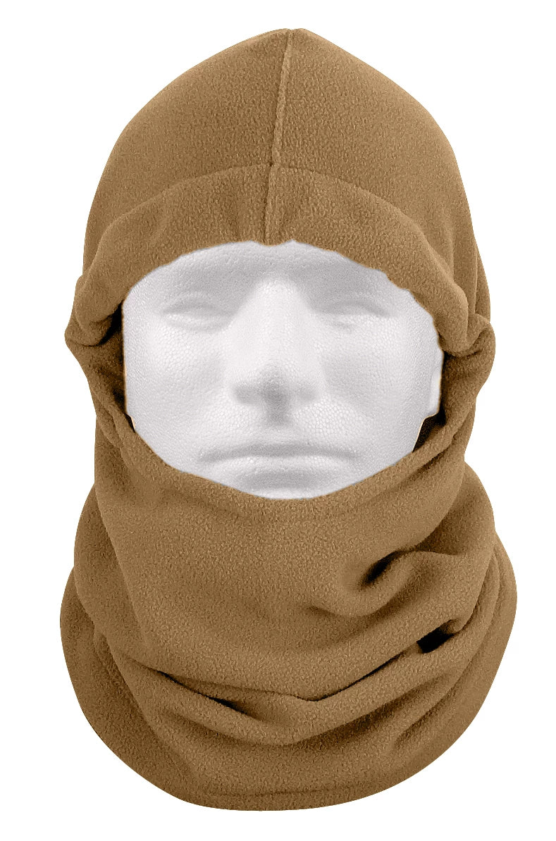 Polar Fleece Adjustable Balaclava - Coyote Brown
