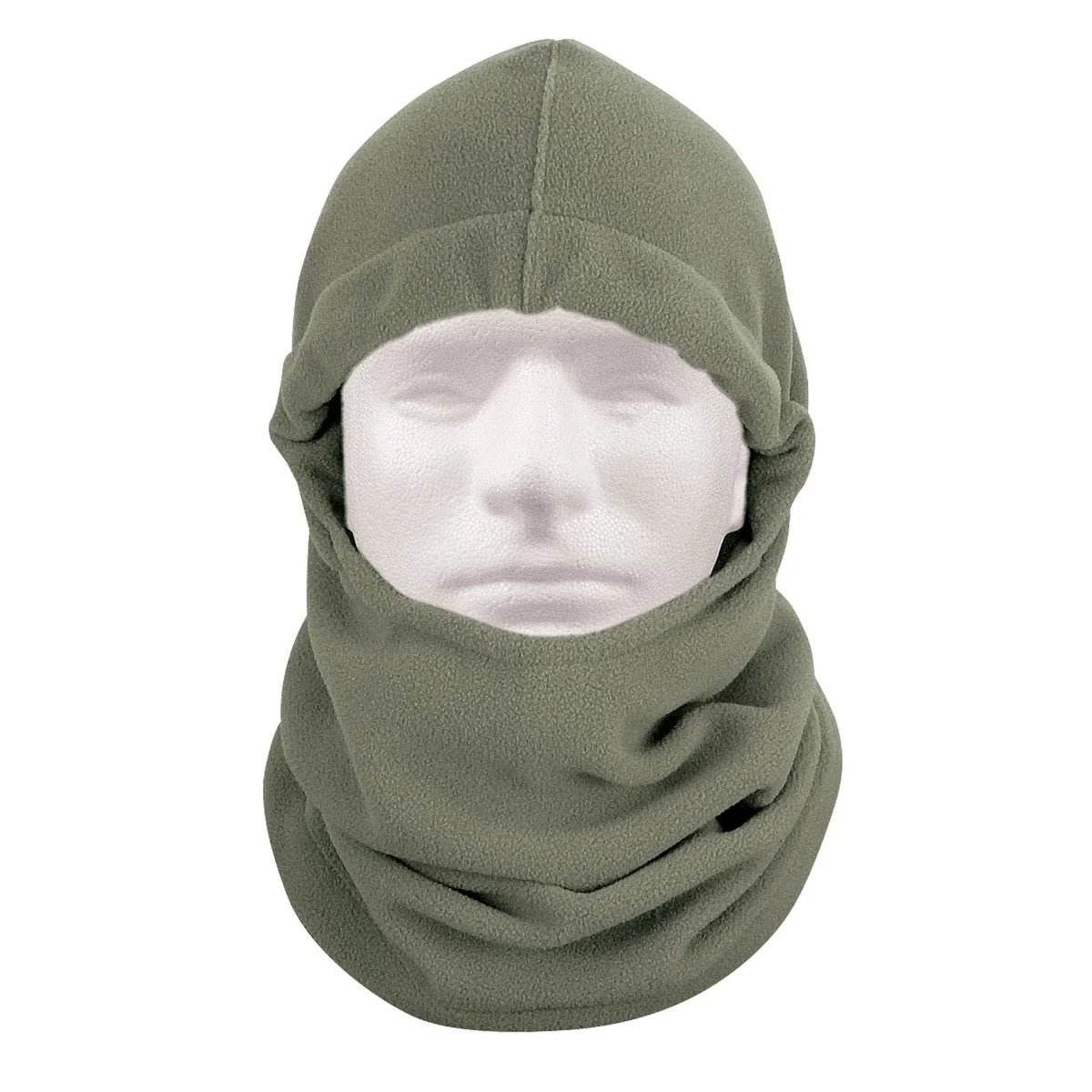 Polar Fleece Adjustable Balaclava - Foliage Green