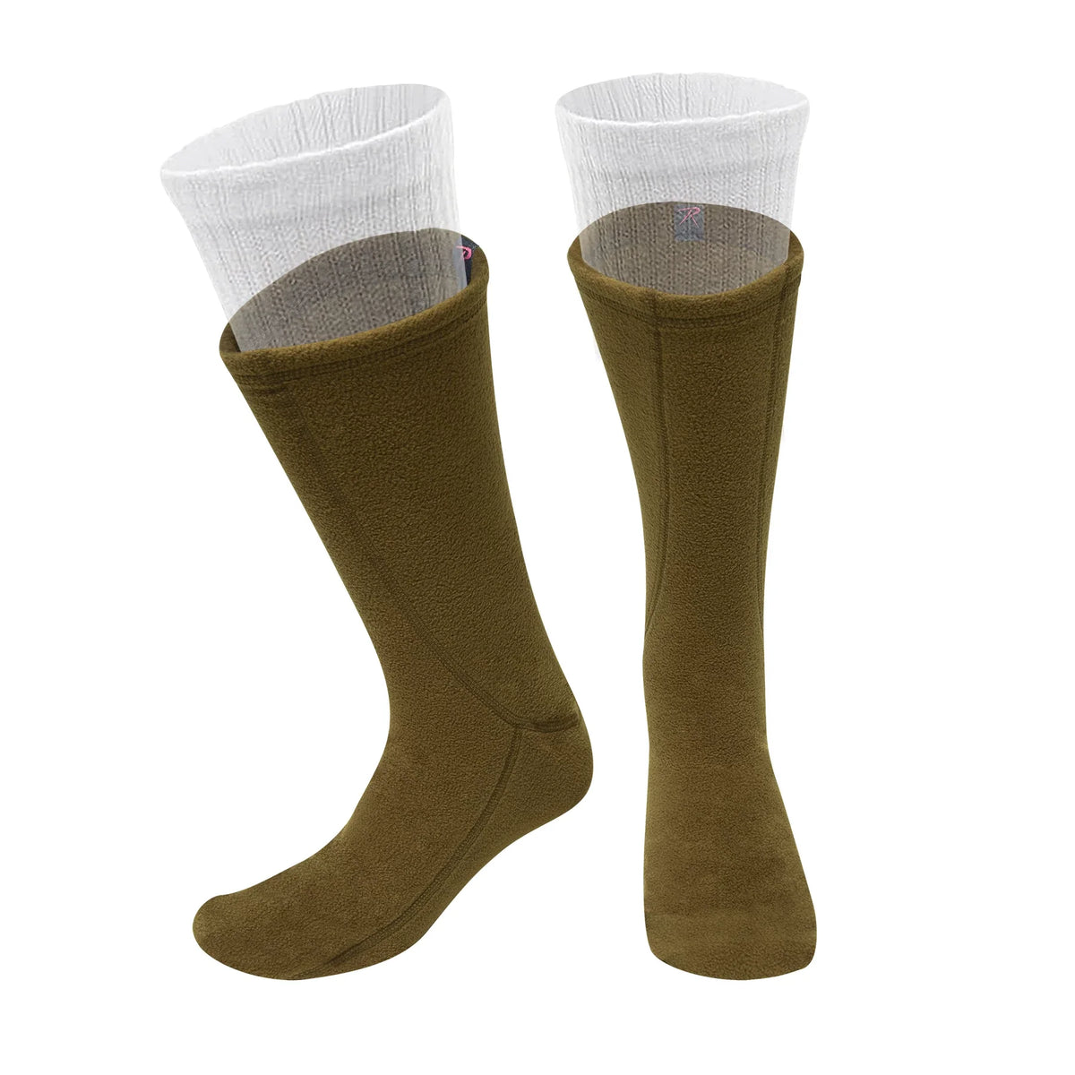 Polar Fleece Boot Liners - Coyote Brown / m