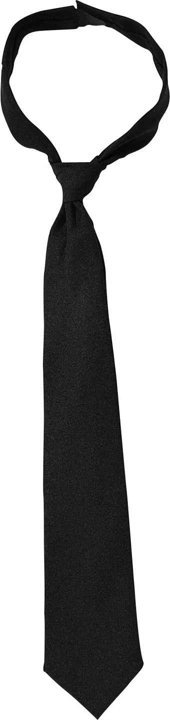 Police Issue Hook N’ Loop Neckties - Black / 18 Inches