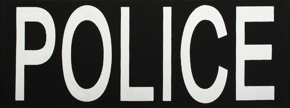 Police Patch with Hook Back - Set: 1 Small & Large