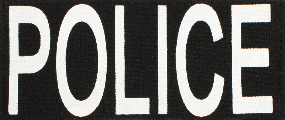 Police Patch with Hook Back - Set: 1 Small & Large
