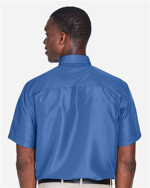 Pool Blue Men&#39;s Key West Short Sleeve Performance Staff Shirt - M580