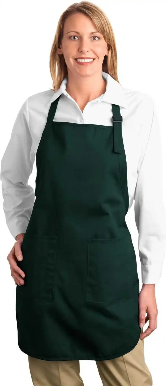Port Authority A500 Full Length Apron with Pockets Hunter Forest / one Size Fits Most