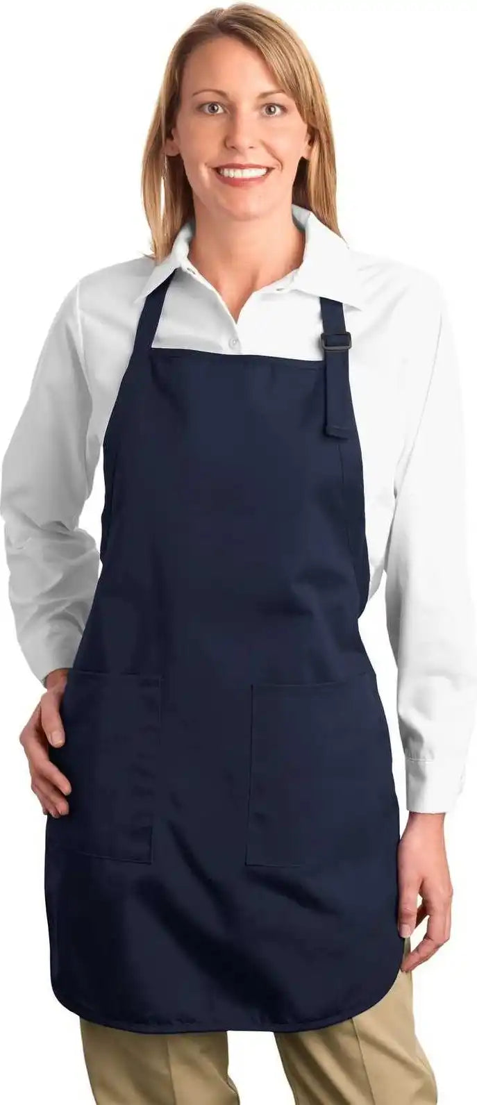 Port Authority A500 Full-length Apron with Pockets - Navy - one Size Fits Most