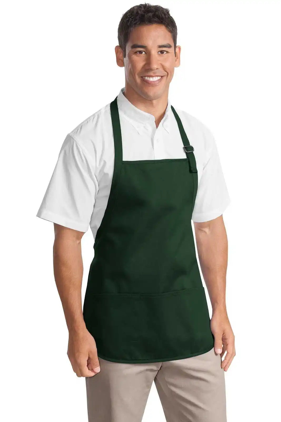 Port Authority A510 Medium Length Apron with Pouch Pockets Hunter Forest / one Size Fits Most