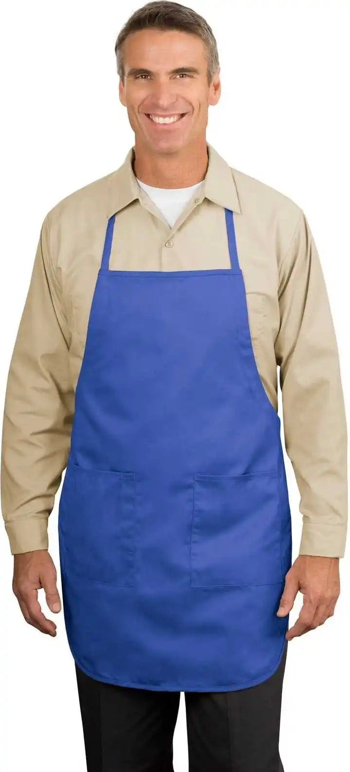 Port Authority A520 Full-length Apron - Faded Blue - one Size Fits Most
