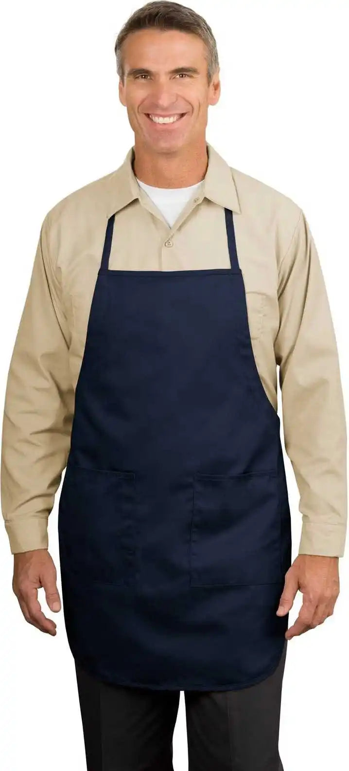 Port Authority A520 Full Length Apron Navy / one Size Fits Most