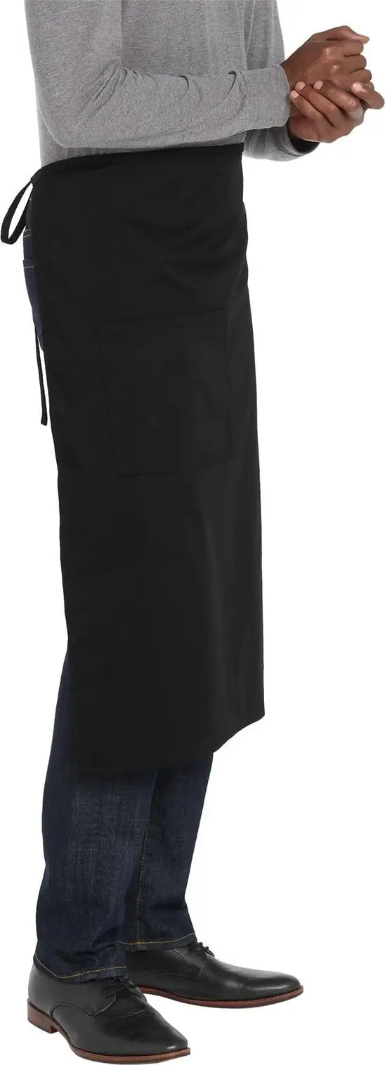 Port Authority A701 Easy Care Full Bistro Apron with Stain Release - Black / Adult Osfa